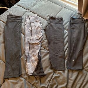 4 pairs of Lululemon Crops size 6